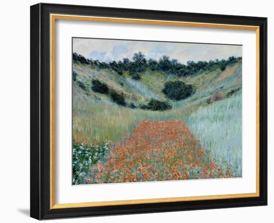 Poppy Field, 1885-Claude Monet-Framed Giclee Print