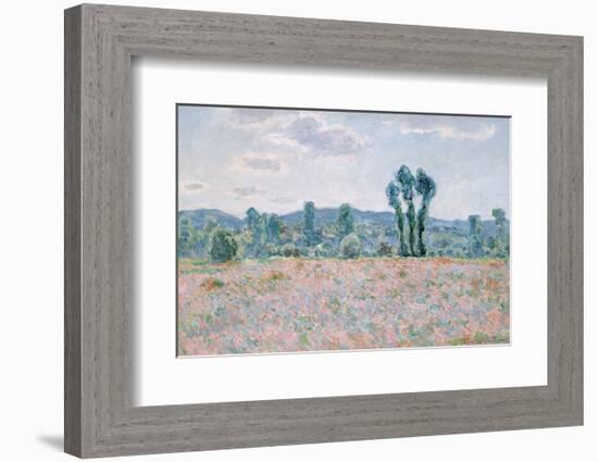 Poppy Field, 1890-Claude Monet-Framed Art Print