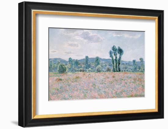 Poppy Field, 1890-Claude Monet-Framed Art Print