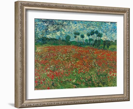 Poppy Field, 1890-Vincent van Gogh-Framed Giclee Print