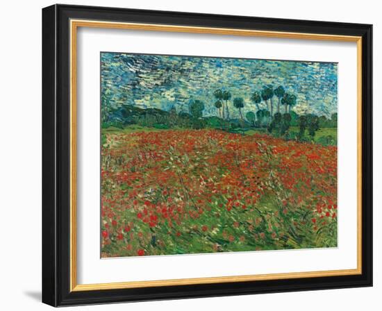 Poppy Field, 1890-Vincent van Gogh-Framed Giclee Print