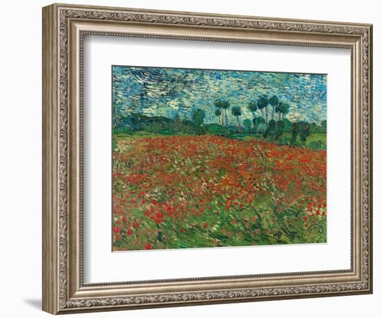 Poppy Field, 1890-Vincent van Gogh-Framed Giclee Print