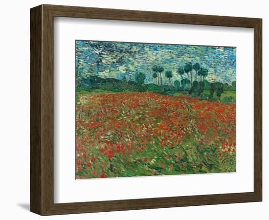 Poppy Field, 1890-Vincent van Gogh-Framed Giclee Print