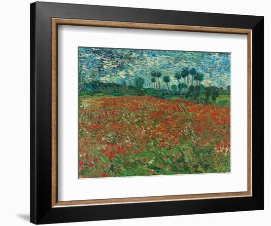 Poppy Field, 1890-Vincent van Gogh-Framed Giclee Print