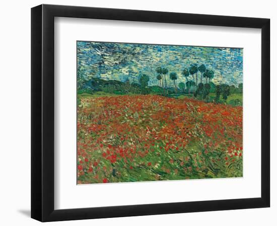 Poppy Field, 1890-Vincent van Gogh-Framed Giclee Print