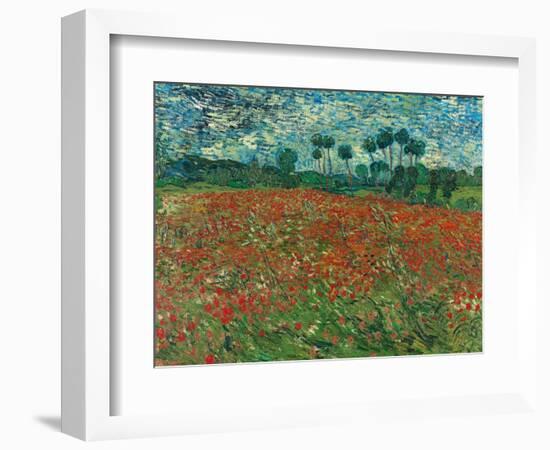 Poppy Field, 1890-Vincent van Gogh-Framed Giclee Print