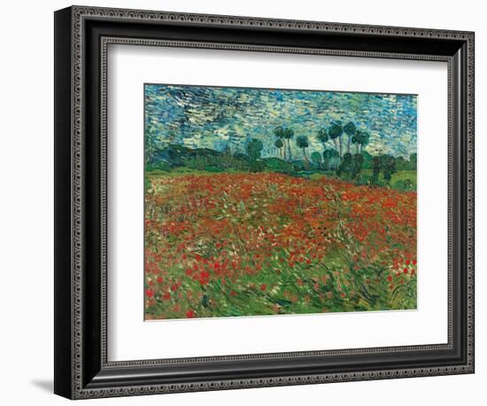 Poppy Field, 1890-Vincent van Gogh-Framed Giclee Print