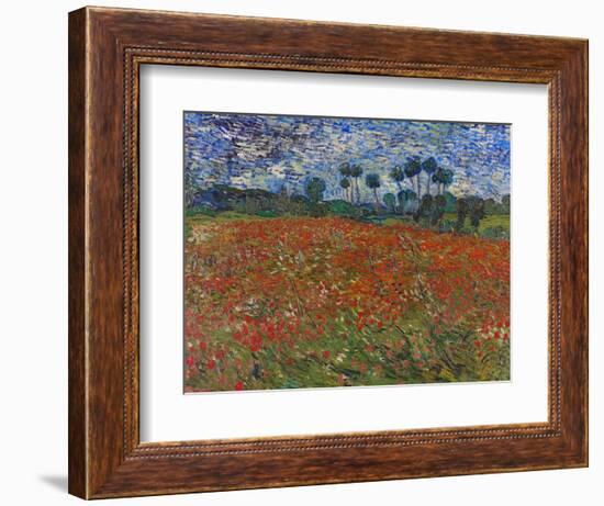 Poppy Field, 1890-Vincent van Gogh-Framed Giclee Print