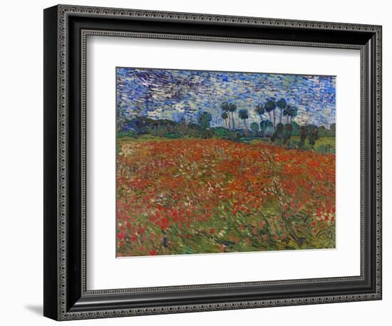 Poppy Field, 1890-Vincent van Gogh-Framed Giclee Print