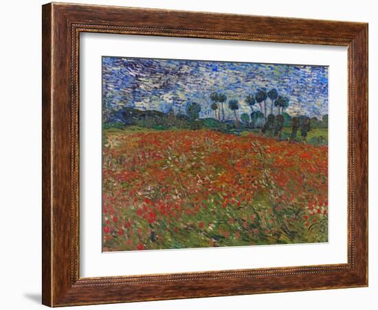 Poppy Field, 1890-Vincent van Gogh-Framed Giclee Print