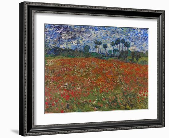 Poppy Field, 1890-Vincent van Gogh-Framed Giclee Print