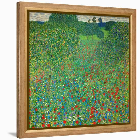 Poppy Field, 1907-Gustav Klimt-Framed Premier Image Canvas