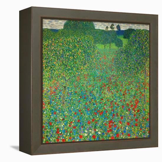 Poppy Field, 1907-Gustav Klimt-Framed Premier Image Canvas