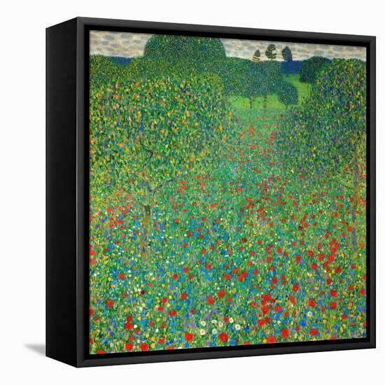 Poppy Field, 1907-Gustav Klimt-Framed Premier Image Canvas