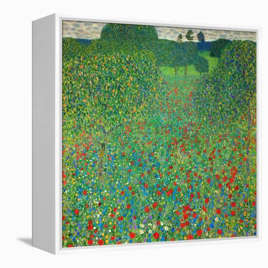 Poppy Field, 1907-Gustav Klimt-Framed Premier Image Canvas