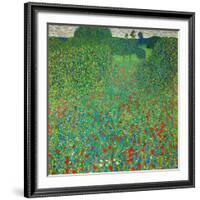 Poppy Field, 1907-Gustav Klimt-Framed Giclee Print