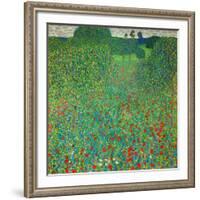 Poppy Field, 1907-Gustav Klimt-Framed Giclee Print