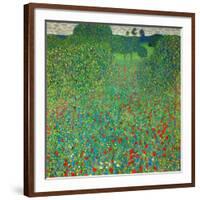 Poppy Field, 1907-Gustav Klimt-Framed Giclee Print