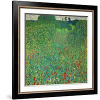 Poppy Field, 1907-Gustav Klimt-Framed Giclee Print