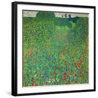 Poppy Field, 1907-Gustav Klimt-Framed Giclee Print