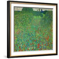 Poppy Field, 1907-Gustav Klimt-Framed Giclee Print