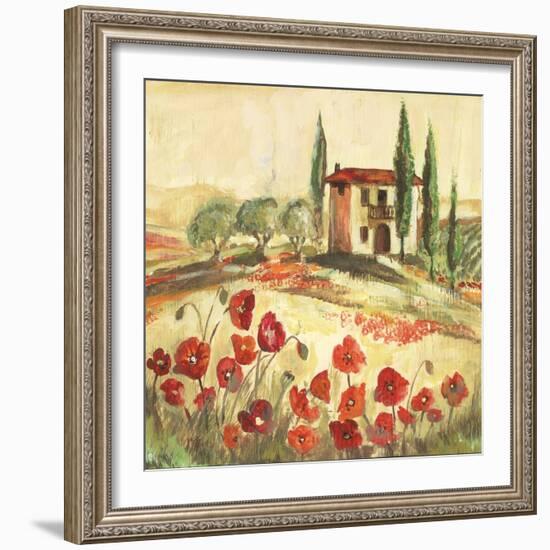 Poppy Field I-Gregory Gorham-Framed Art Print