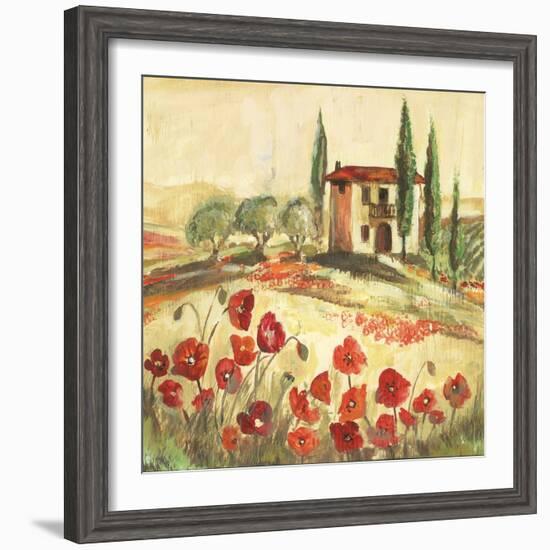 Poppy Field I-Gregory Gorham-Framed Art Print