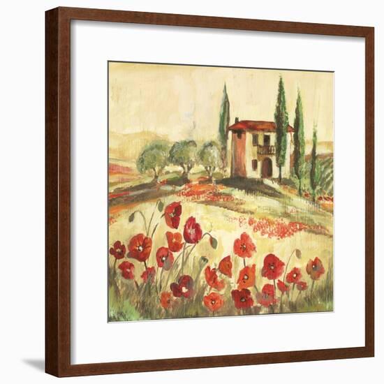 Poppy Field I-Gregory Gorham-Framed Art Print