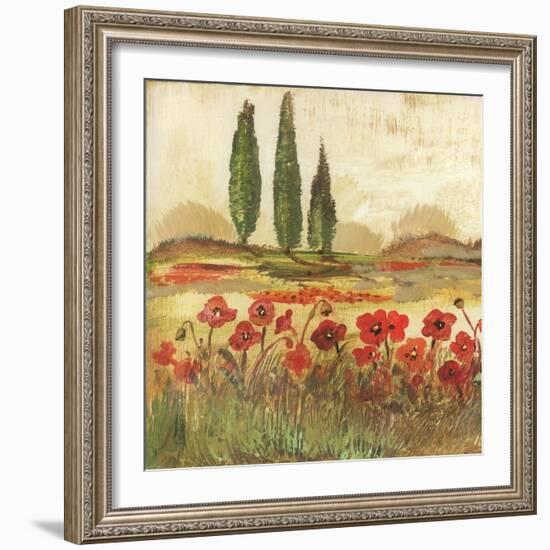 Poppy Field II-Gregory Gorham-Framed Art Print