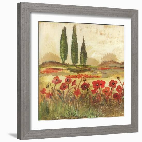 Poppy Field II-Gregory Gorham-Framed Art Print