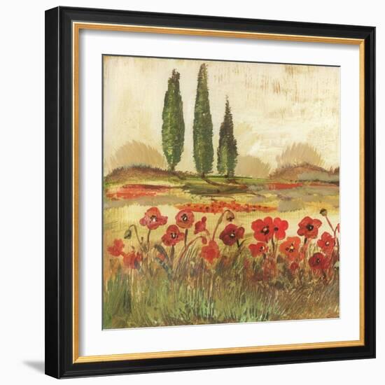 Poppy Field II-Gregory Gorham-Framed Art Print