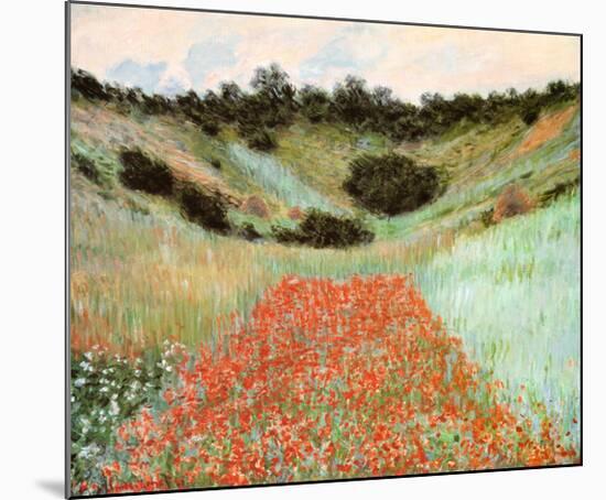 Poppy Field In A Hollow-Claude Monet-Mounted Art Print