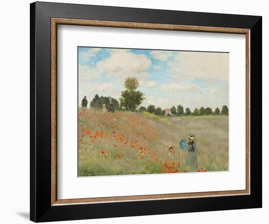 Poppy Field, Near Argenteuil, c.1873-Claude Monet-Framed Art Print