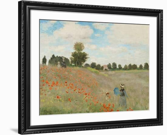 Poppy Field, Near Argenteuil, c.1873-Claude Monet-Framed Art Print