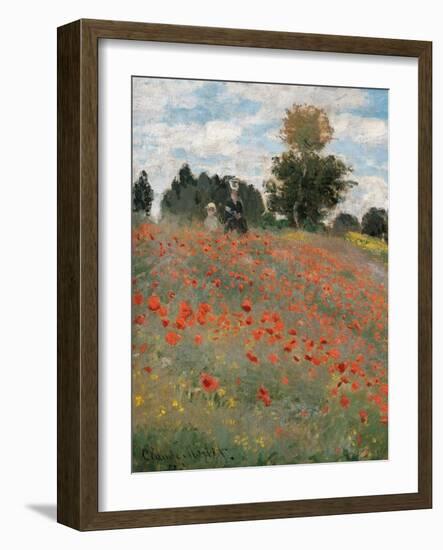 Poppy Field-Claude Monet-Framed Art Print