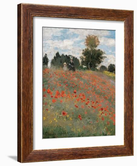 Poppy Field-Claude Monet-Framed Art Print