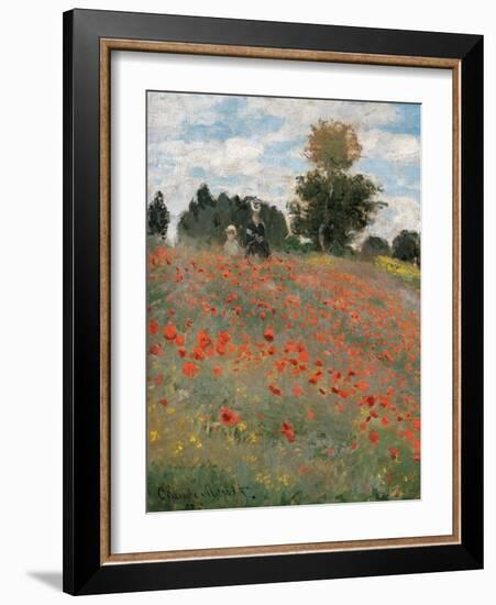 Poppy Field-Claude Monet-Framed Art Print