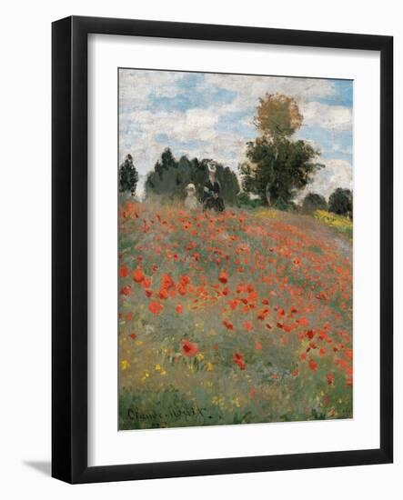 Poppy Field-Claude Monet-Framed Art Print