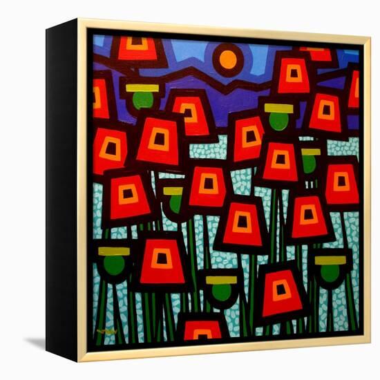 Poppy Field-John Nolan-Framed Premier Image Canvas