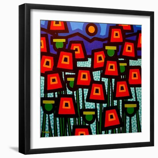 Poppy Field-John Nolan-Framed Giclee Print