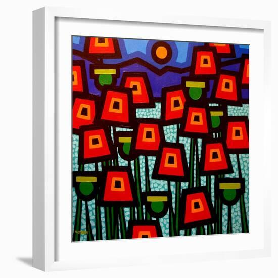 Poppy Field-John Nolan-Framed Giclee Print