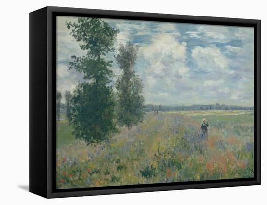 Poppy Fields near Argenteuil, 1875-Claude Monet-Framed Premier Image Canvas