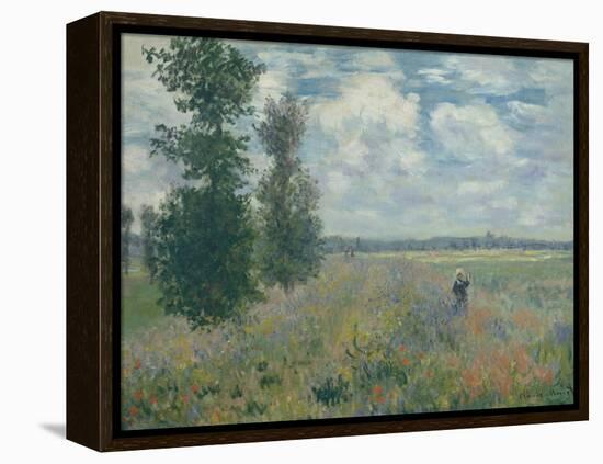 Poppy Fields near Argenteuil, 1875-Claude Monet-Framed Premier Image Canvas