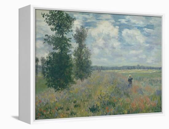 Poppy Fields near Argenteuil, 1875-Claude Monet-Framed Premier Image Canvas