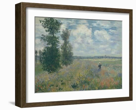 Poppy Fields near Argenteuil, 1875-Claude Monet-Framed Giclee Print