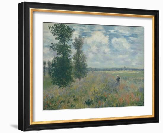 Poppy Fields near Argenteuil, 1875-Claude Monet-Framed Giclee Print