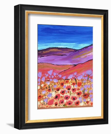 Poppy Fields-Caroline Duncan-Framed Giclee Print