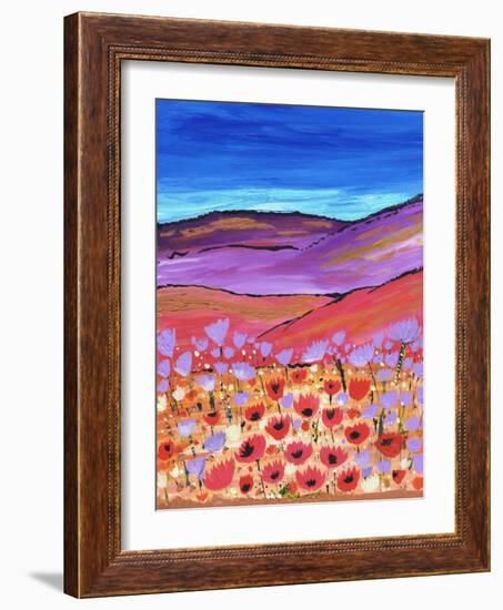 Poppy Fields-Caroline Duncan-Framed Giclee Print