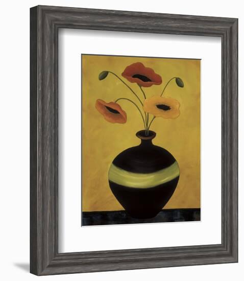 Poppy Flirtation II-Krista Sewell-Framed Giclee Print