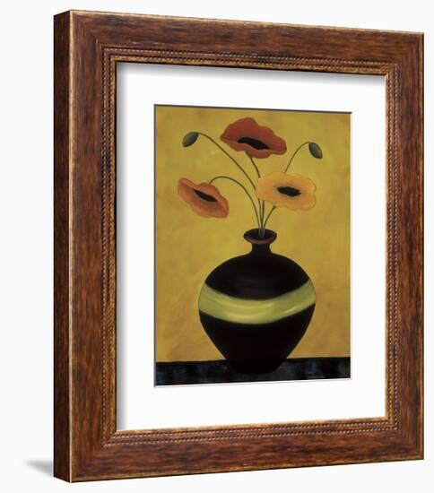 Poppy Flirtation II-Krista Sewell-Framed Giclee Print